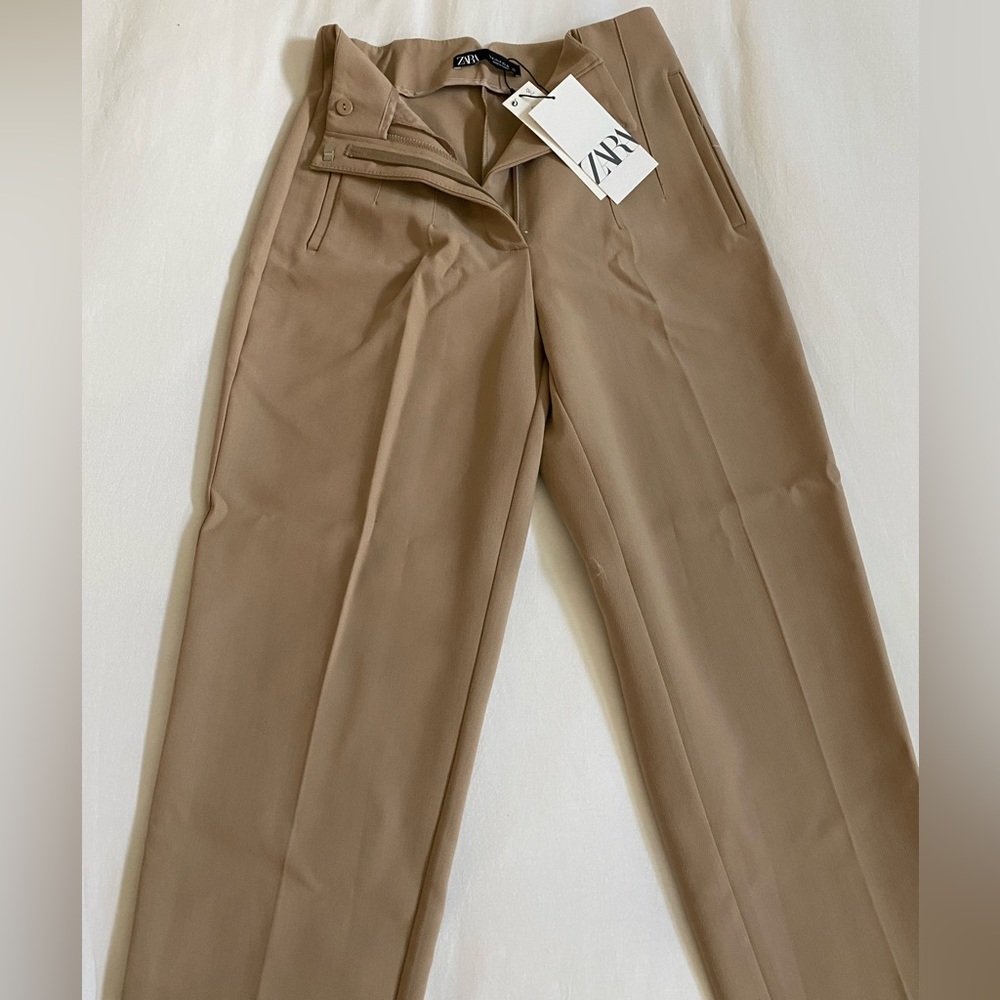 Zara - High waisted pant- taupe